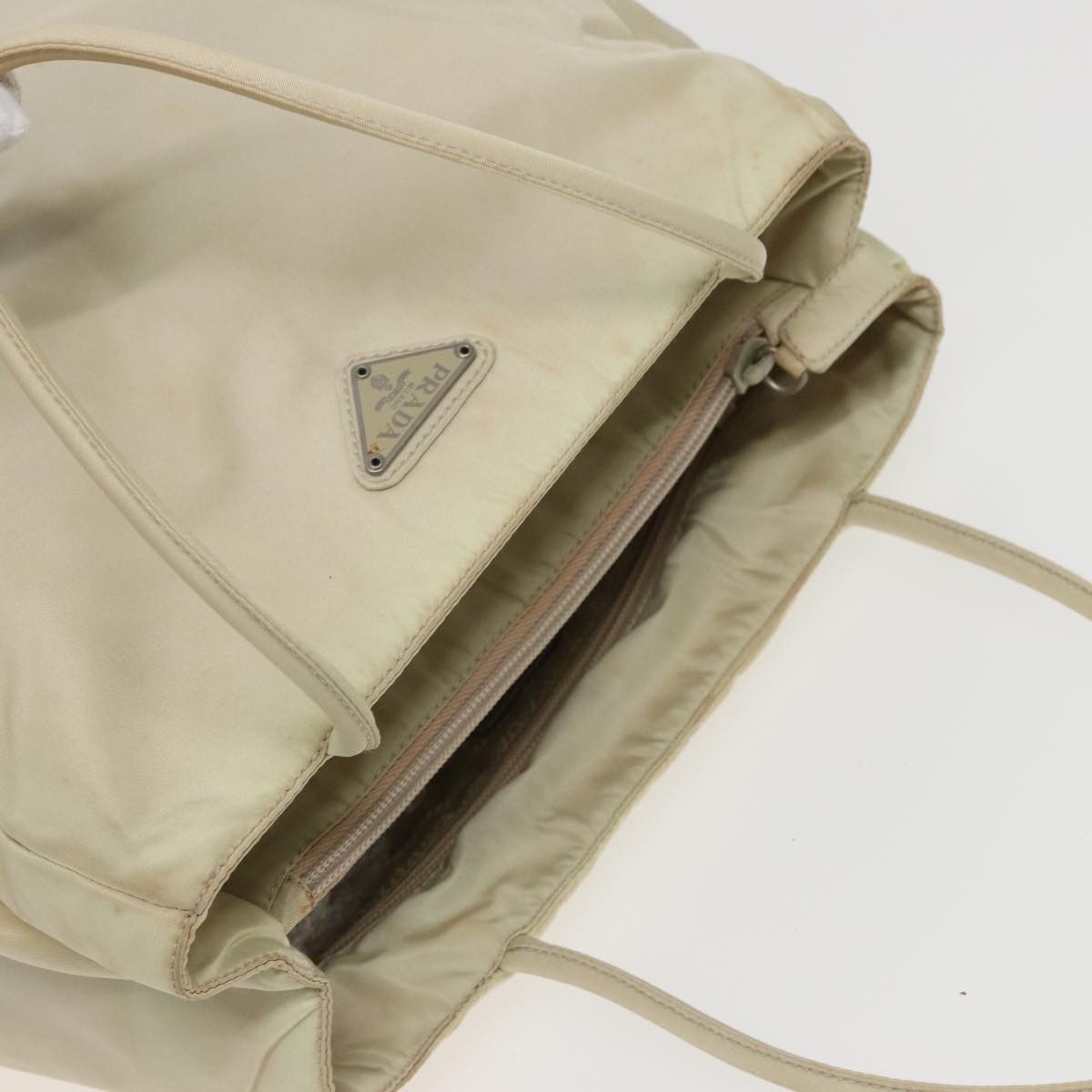 Prada Tessuto White Synthetic Handbag (Pre-Owned) Size ONE SIZE - 12 Thumbnail
