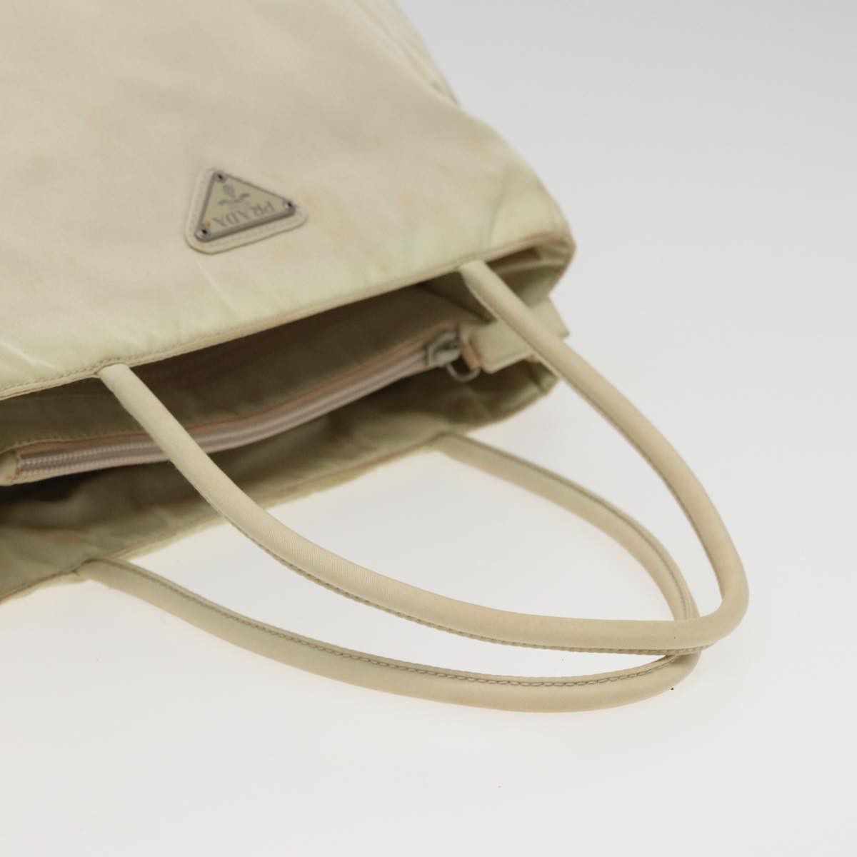 Prada Tessuto White Synthetic Handbag (Pre-Owned) Size ONE SIZE - 14 Thumbnail