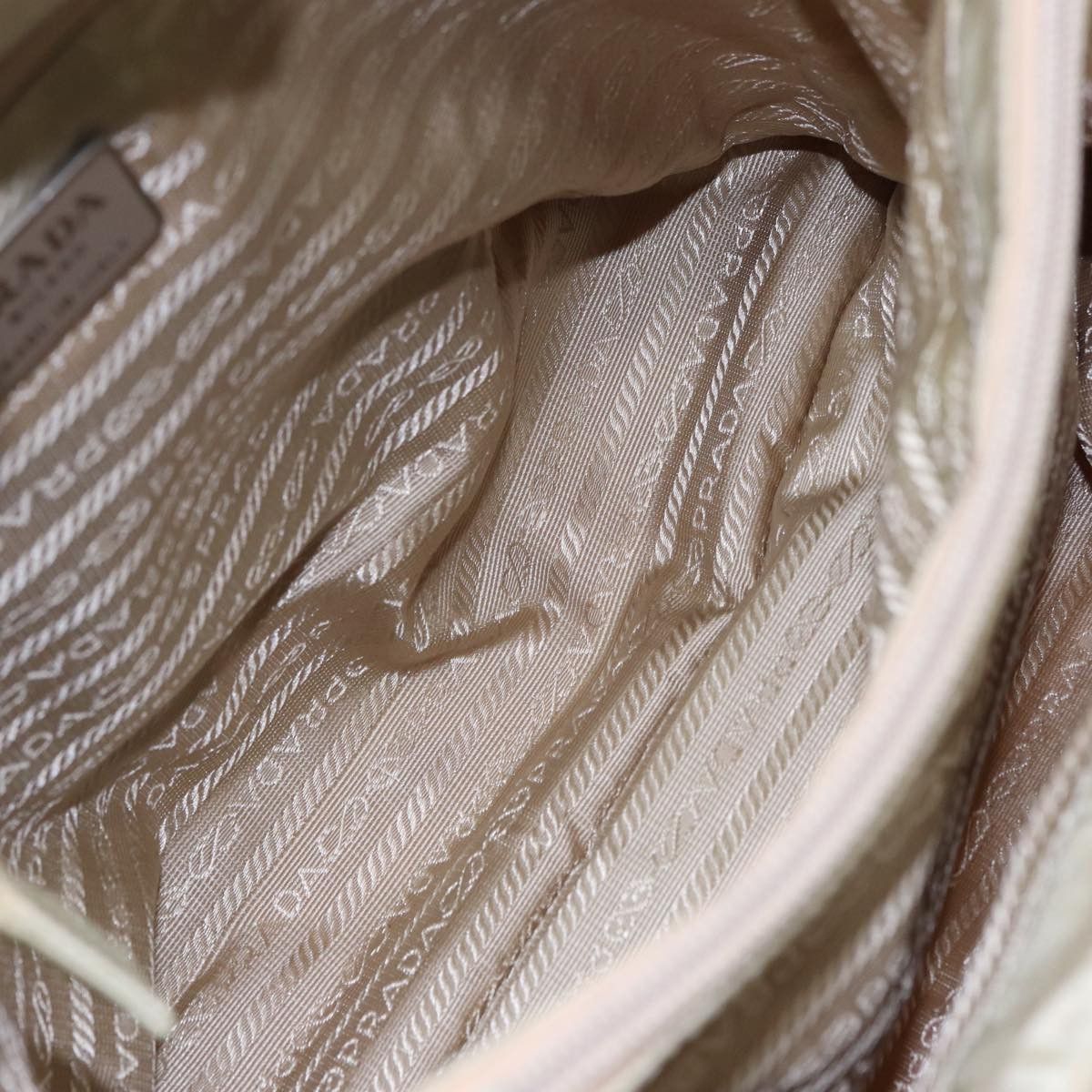 Prada Tessuto White Synthetic Handbag (Pre-Owned) Size ONE SIZE - 13 Thumbnail