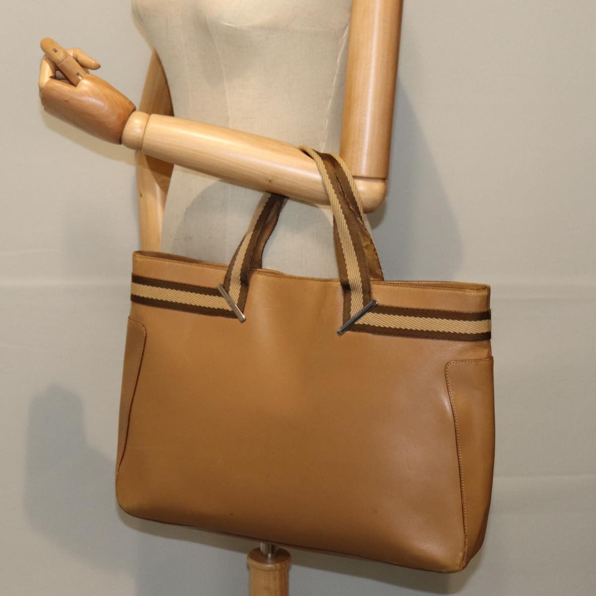 Gucci Sherry Brown Leather Handbag (Pre-Owned) Size ONE SIZE - 7 Thumbnail