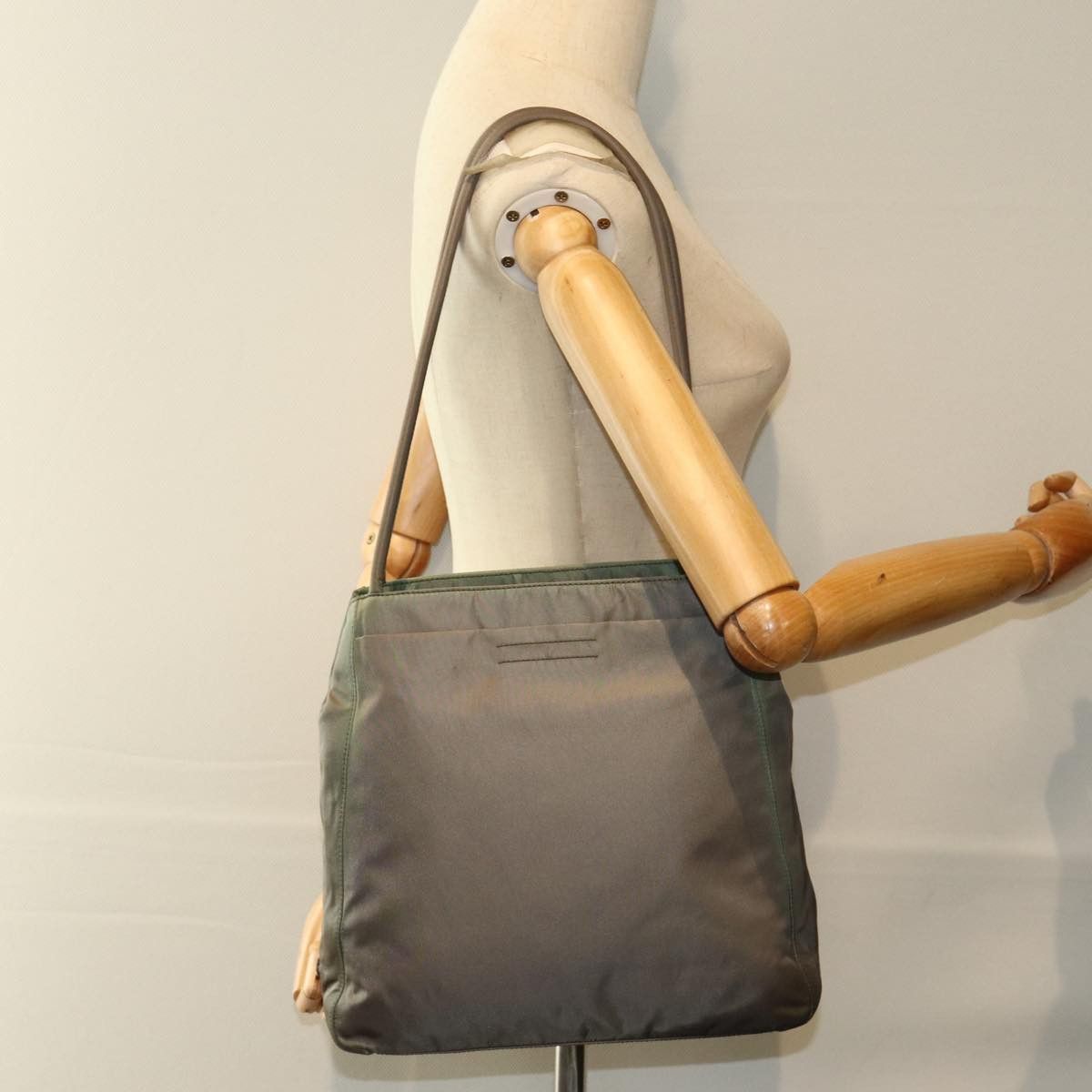 Prada Tessuto Grey Synthetic Tote Bag (Pre-Owned) Size ONE SIZE - 7 Thumbnail