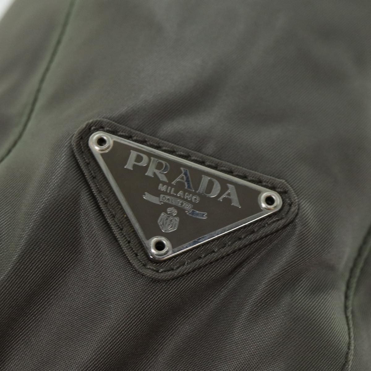 Prada Tessuto Grey Synthetic Tote Bag (Pre-Owned) Size ONE SIZE - 19 Thumbnail