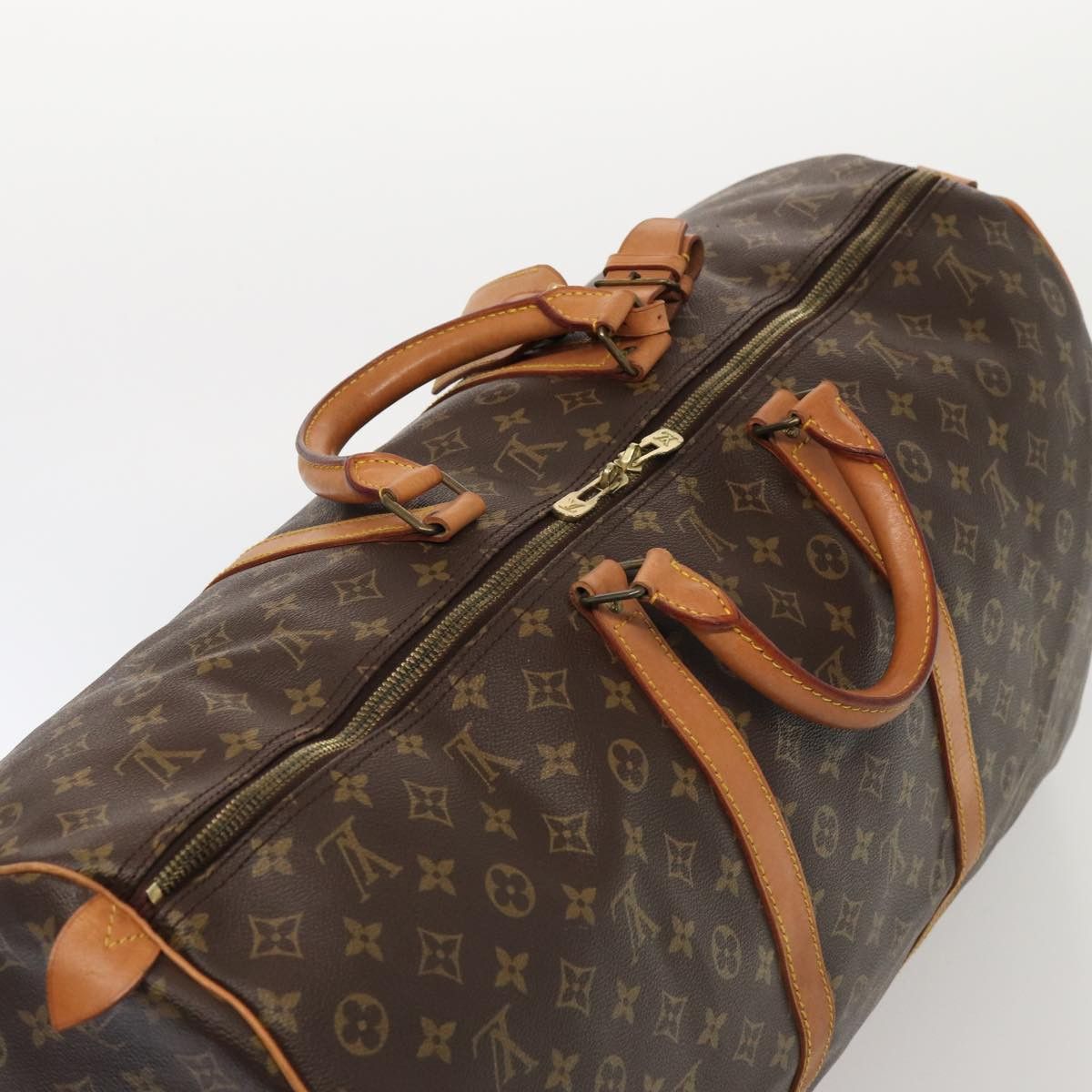 Louis Vuitton Keepall 60 Brown Canvas Travel Bag (Pre-Owned) Size ONE SIZE - 15 Thumbnail