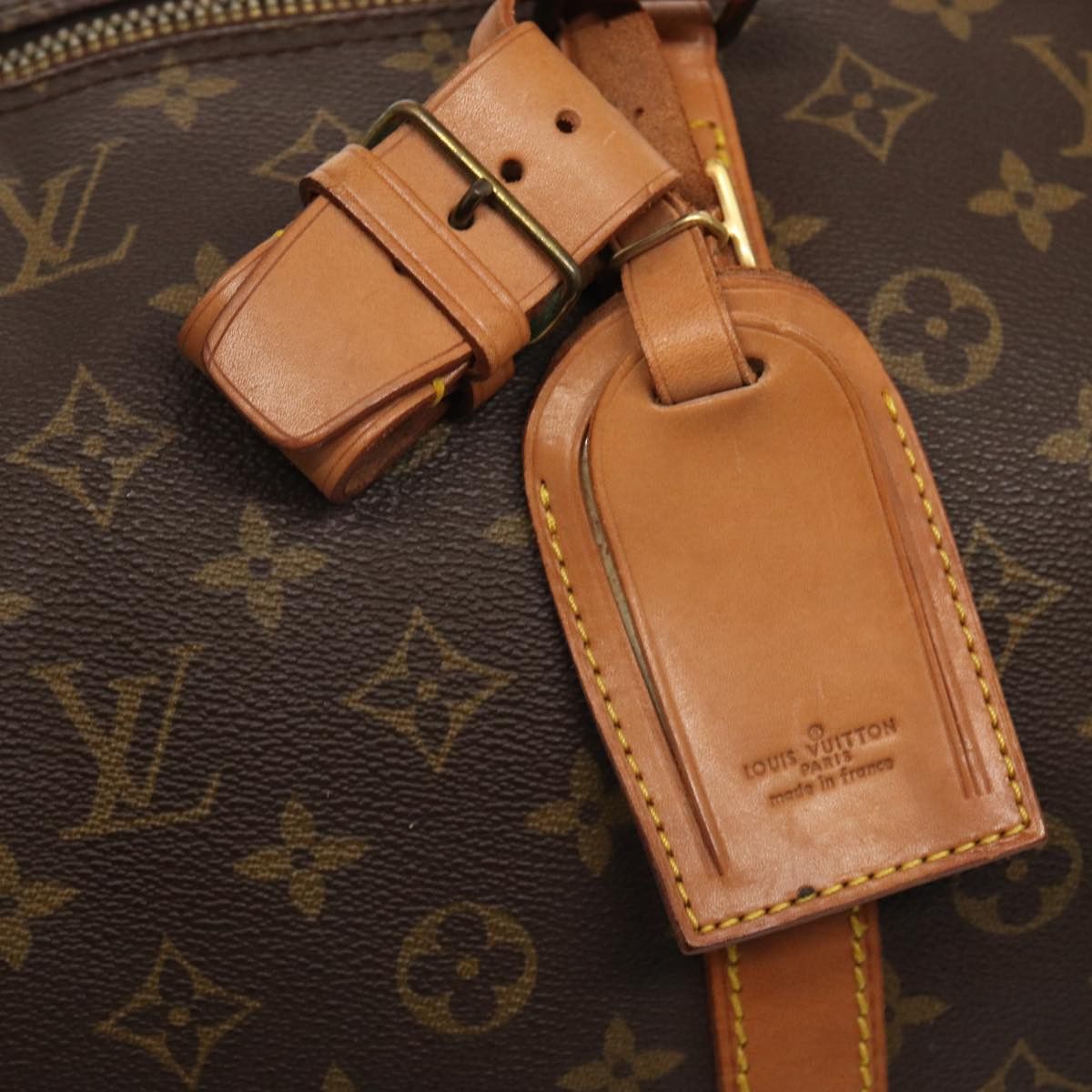 Louis Vuitton Keepall 60 Brown Canvas Travel Bag (Pre-Owned) Size ONE SIZE - 10 Thumbnail