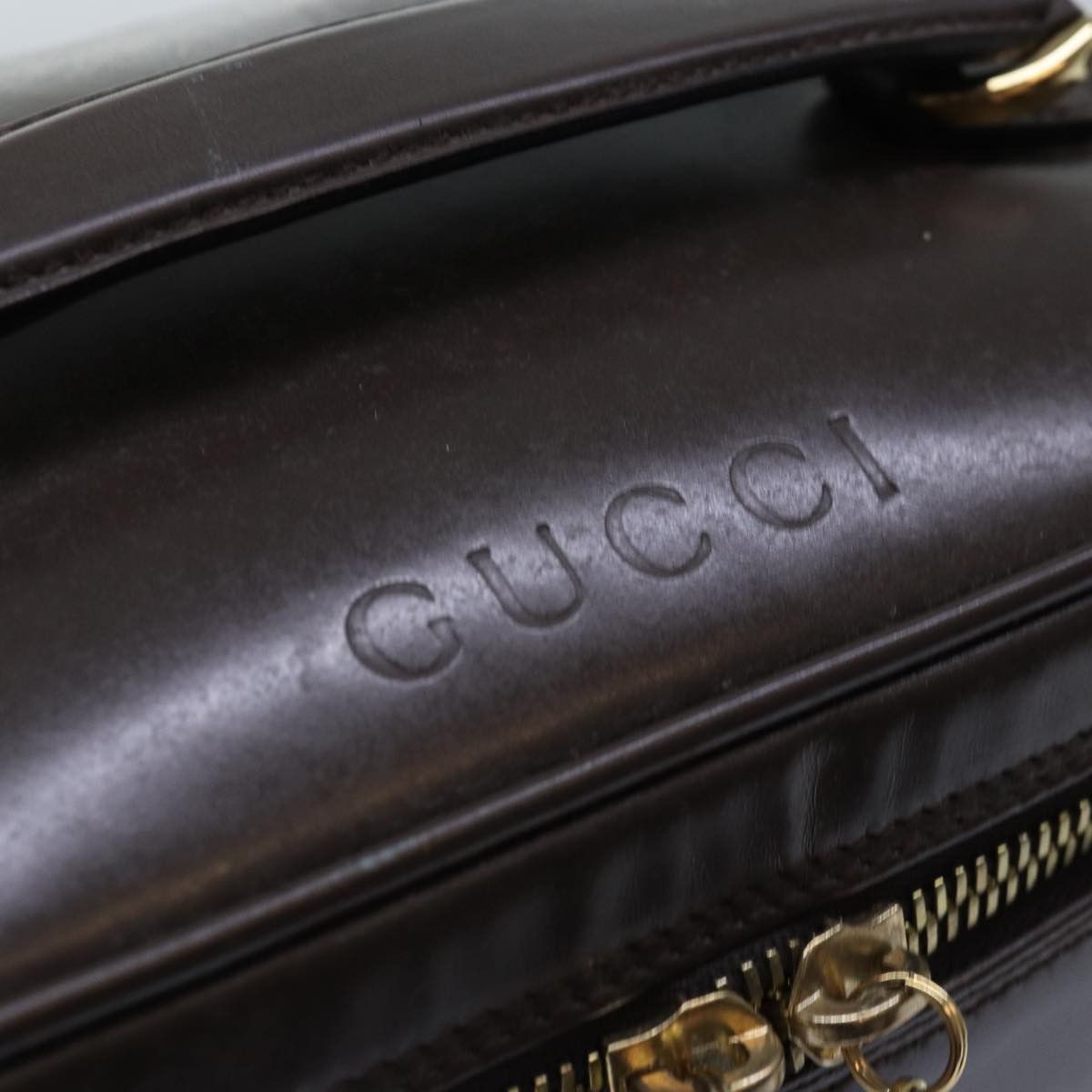 Gucci Vanity Brown Leather Clutch Bag (Pre-Owned) Size ONE SIZE - 7 Thumbnail
