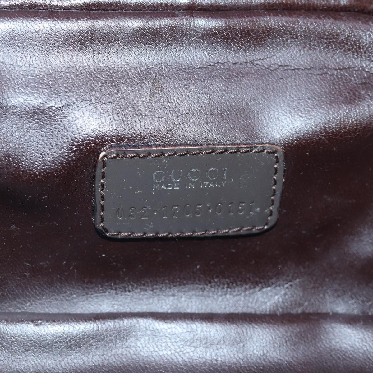Gucci Vanity Brown Leather Clutch Bag (Pre-Owned) Size ONE SIZE - 6 Thumbnail