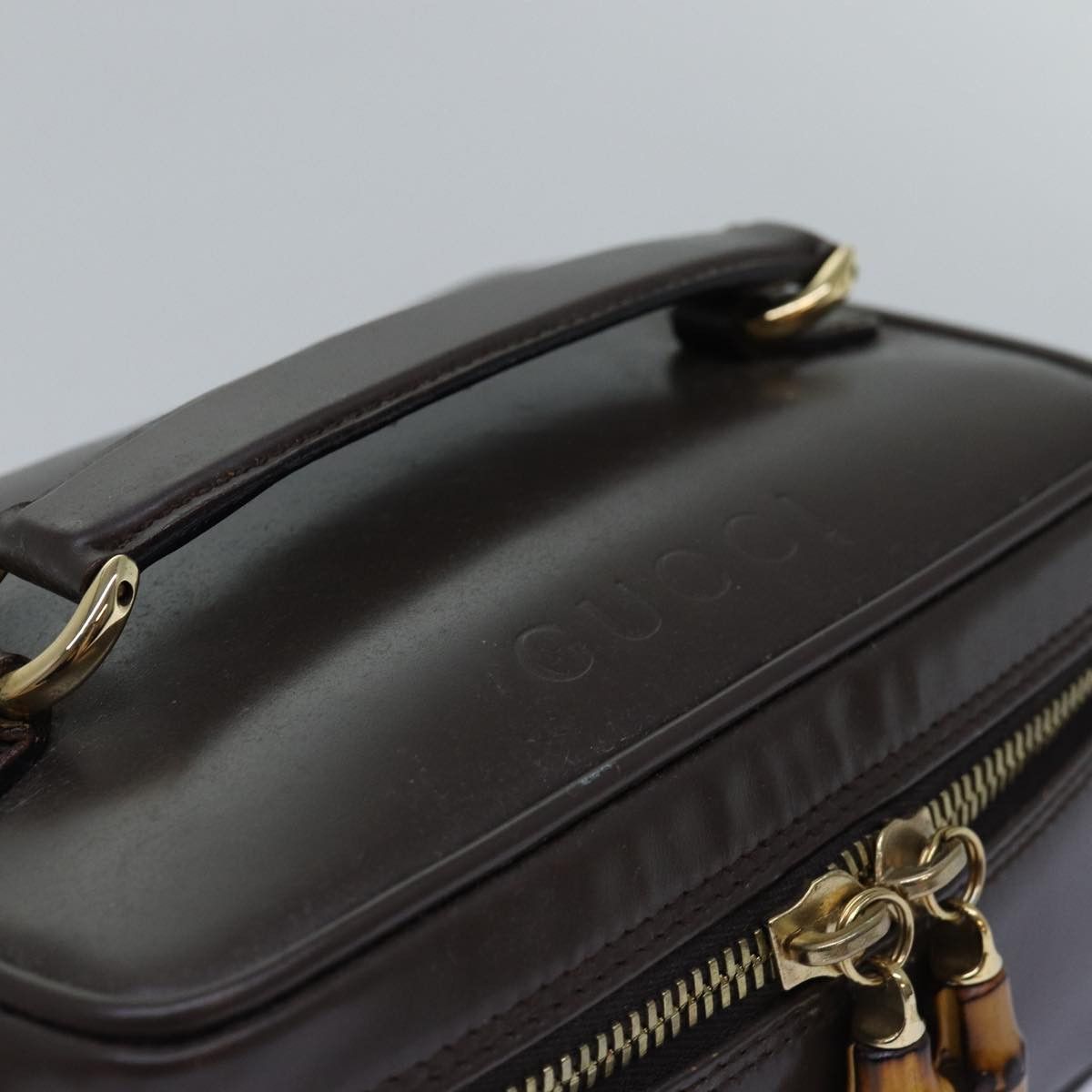 Gucci Vanity Brown Leather Clutch Bag (Pre-Owned) Size ONE SIZE - 4 Thumbnail