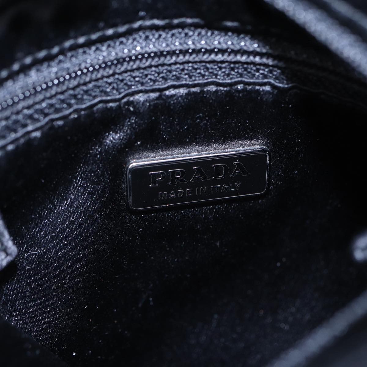 Prada Tessuto Black Silk Handbag (Pre-Owned) Size ONE SIZE - 18 Thumbnail