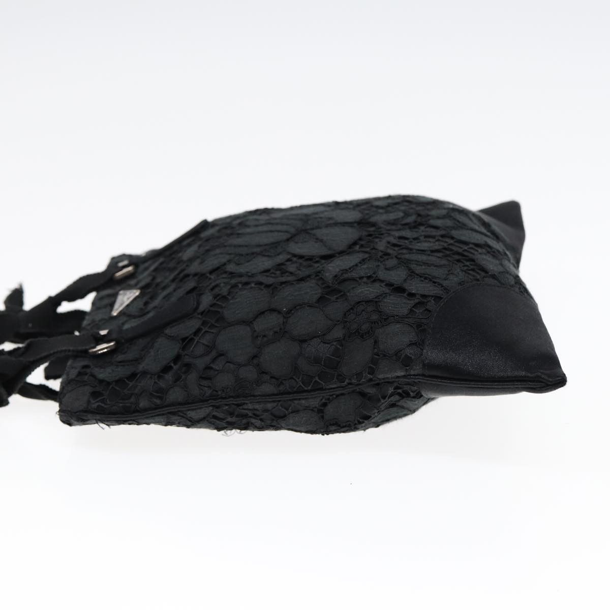 Prada Tessuto Black Silk Handbag (Pre-Owned) Size ONE SIZE - 3 Thumbnail