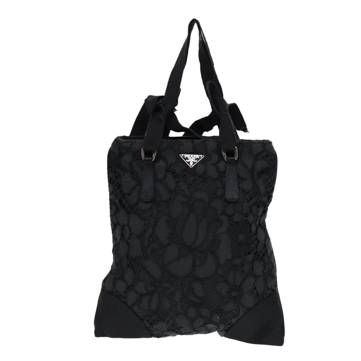 Prada Tessuto Black Silk Handbag (Pre-Owned) Size ONE SIZE - 17 Thumbnail