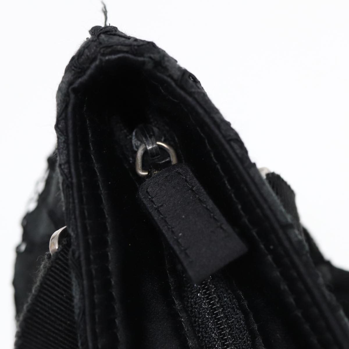 Prada Tessuto Black Silk Handbag (Pre-Owned) Size ONE SIZE - 6 Thumbnail