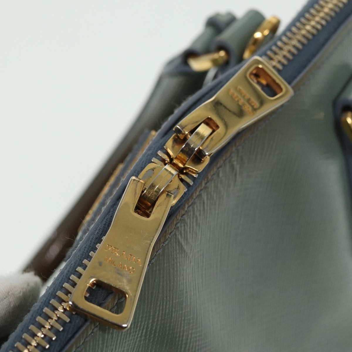 Prada Saffiano Blue Leather Handbag (Pre-Owned) Size ONE SIZE - 19 Thumbnail