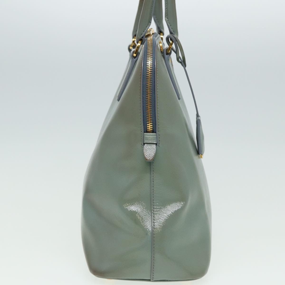 Prada Saffiano Blue Leather Handbag (Pre-Owned) Size ONE SIZE - 11 Thumbnail