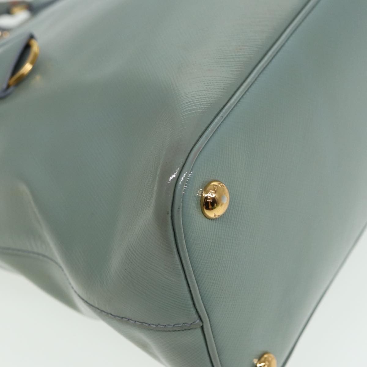 Prada Saffiano Blue Leather Handbag (Pre-Owned) Size ONE SIZE - 9 Thumbnail