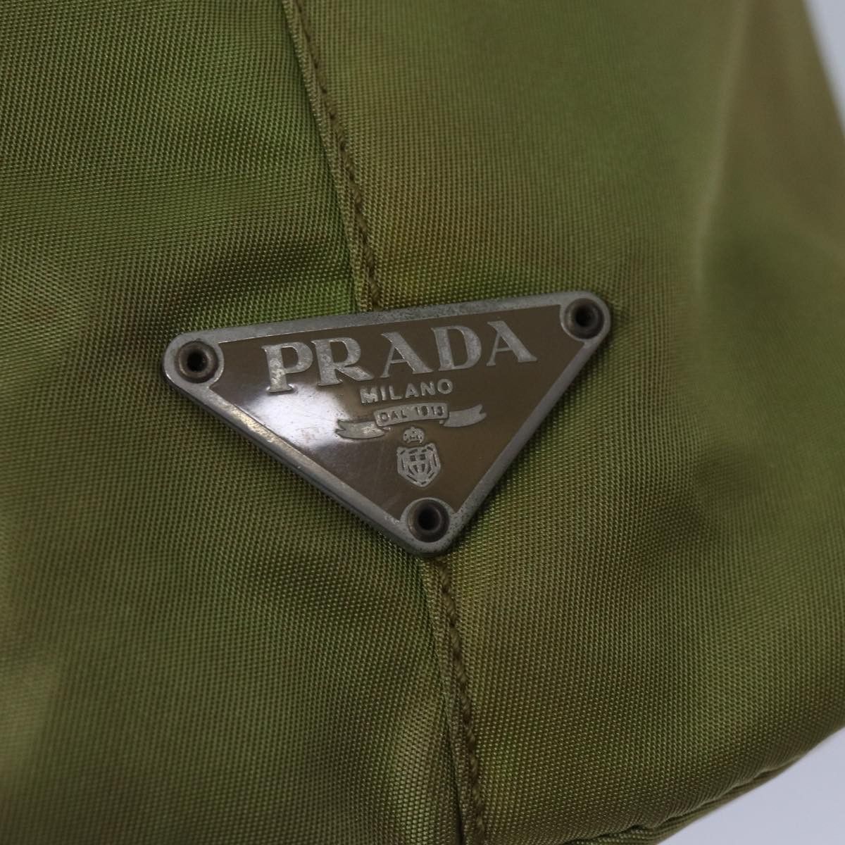 Prada Tessuto Khaki Synthetic Handbag (Pre-Owned) Size ONE SIZE - 17 Thumbnail