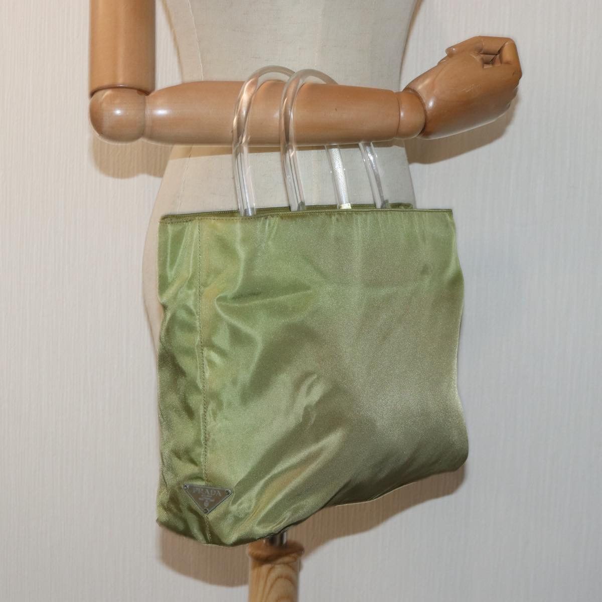 Prada Tessuto Khaki Synthetic Handbag (Pre-Owned) Size ONE SIZE - 7 Thumbnail