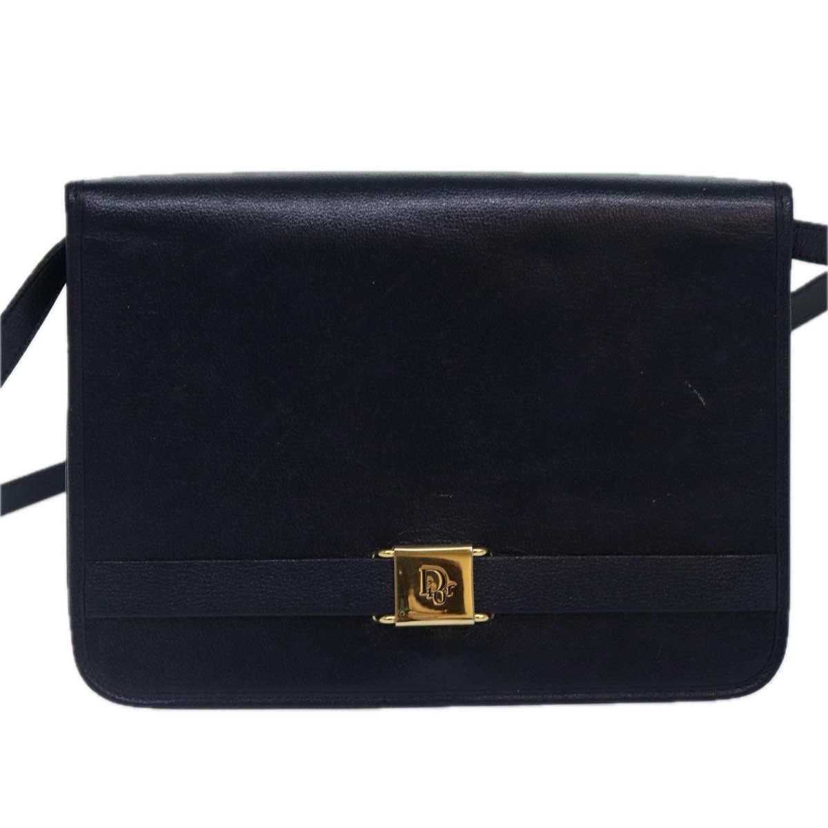 Dior Navy Leather Shoulder Bag (Pre-Owned) Size ONE SIZE - 16 Thumbnail