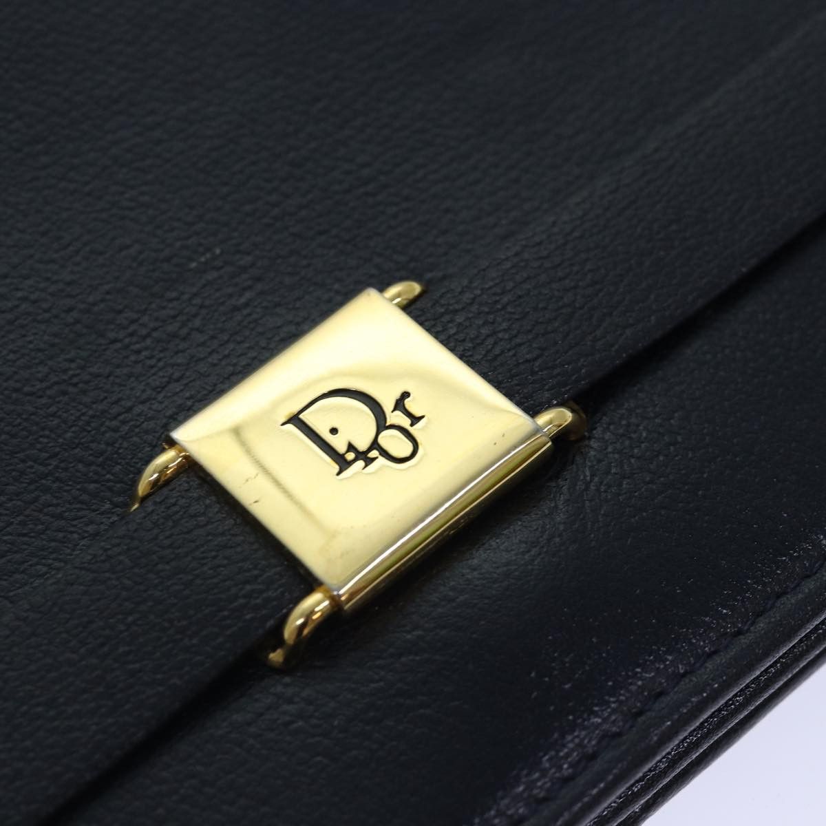 Dior Navy Leather Shoulder Bag (Pre-Owned) Size ONE SIZE - 7 Thumbnail