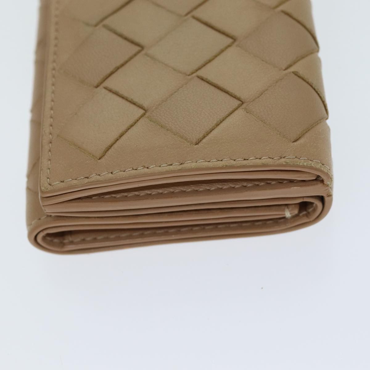 Bottega Veneta Intrecciato Beige Leather Wallet (Pre-Owned) Size ONE SIZE - 9 Thumbnail