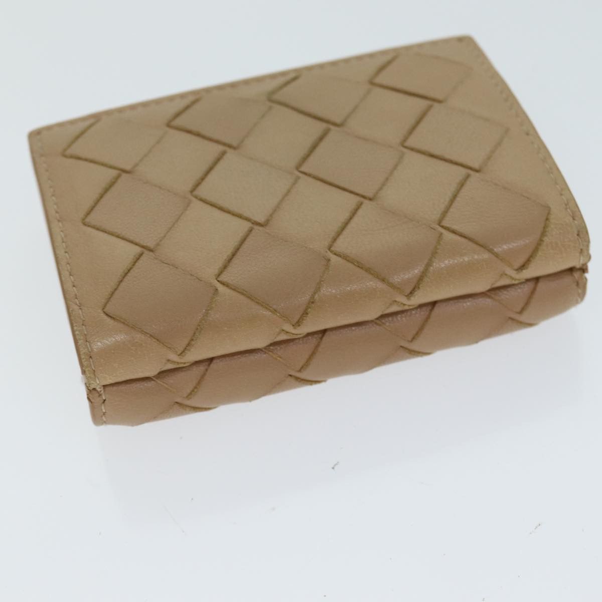 Bottega Veneta Intrecciato Beige Leather Wallet (Pre-Owned) Size ONE SIZE - 4 Thumbnail