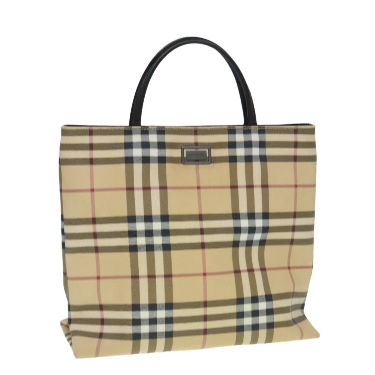 Burberry Nova Check Beige Canvas Tote Bag (Pre-Owned) Size ONE SIZE - 17 Thumbnail