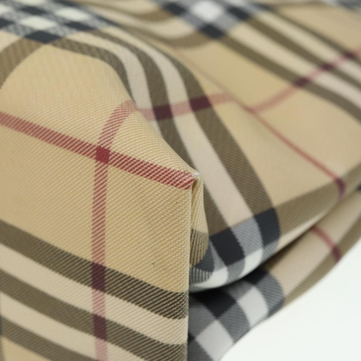 Burberry Nova Check Beige Canvas Tote Bag (Pre-Owned) Size ONE SIZE - 9 Thumbnail