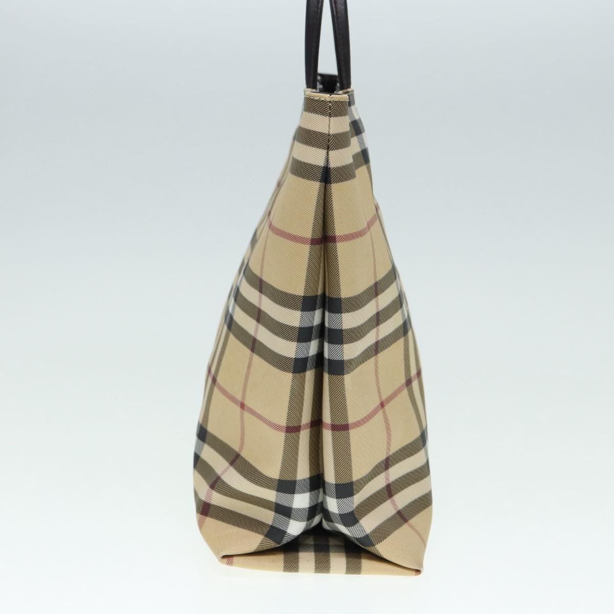 Burberry Nova Check Beige Canvas Tote Bag (Pre-Owned) Size ONE SIZE - 13 Thumbnail