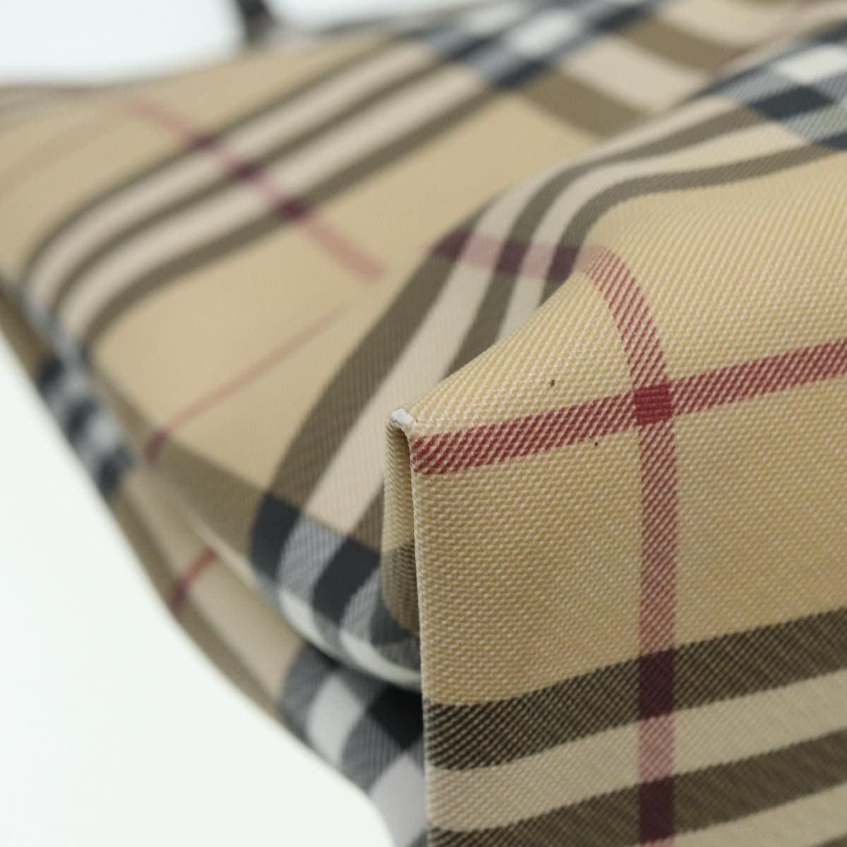 Burberry Nova Check Beige Canvas Tote Bag (Pre-Owned) Size ONE SIZE - 14 Thumbnail