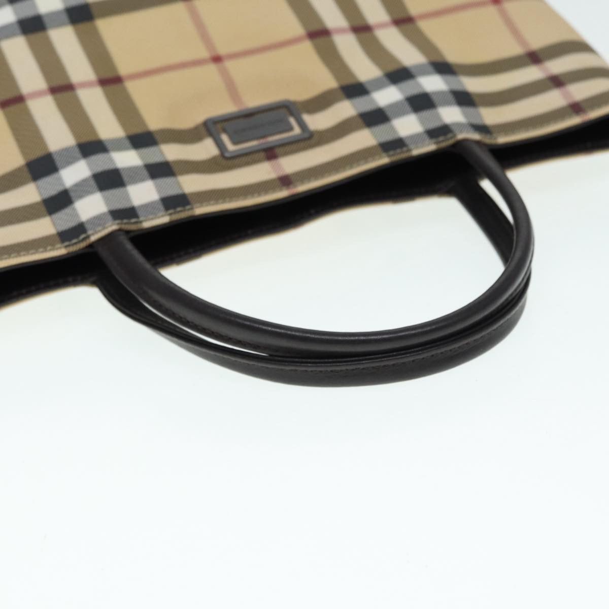 Burberry Nova Check Beige Canvas Tote Bag (Pre-Owned) Size ONE SIZE - 11 Thumbnail