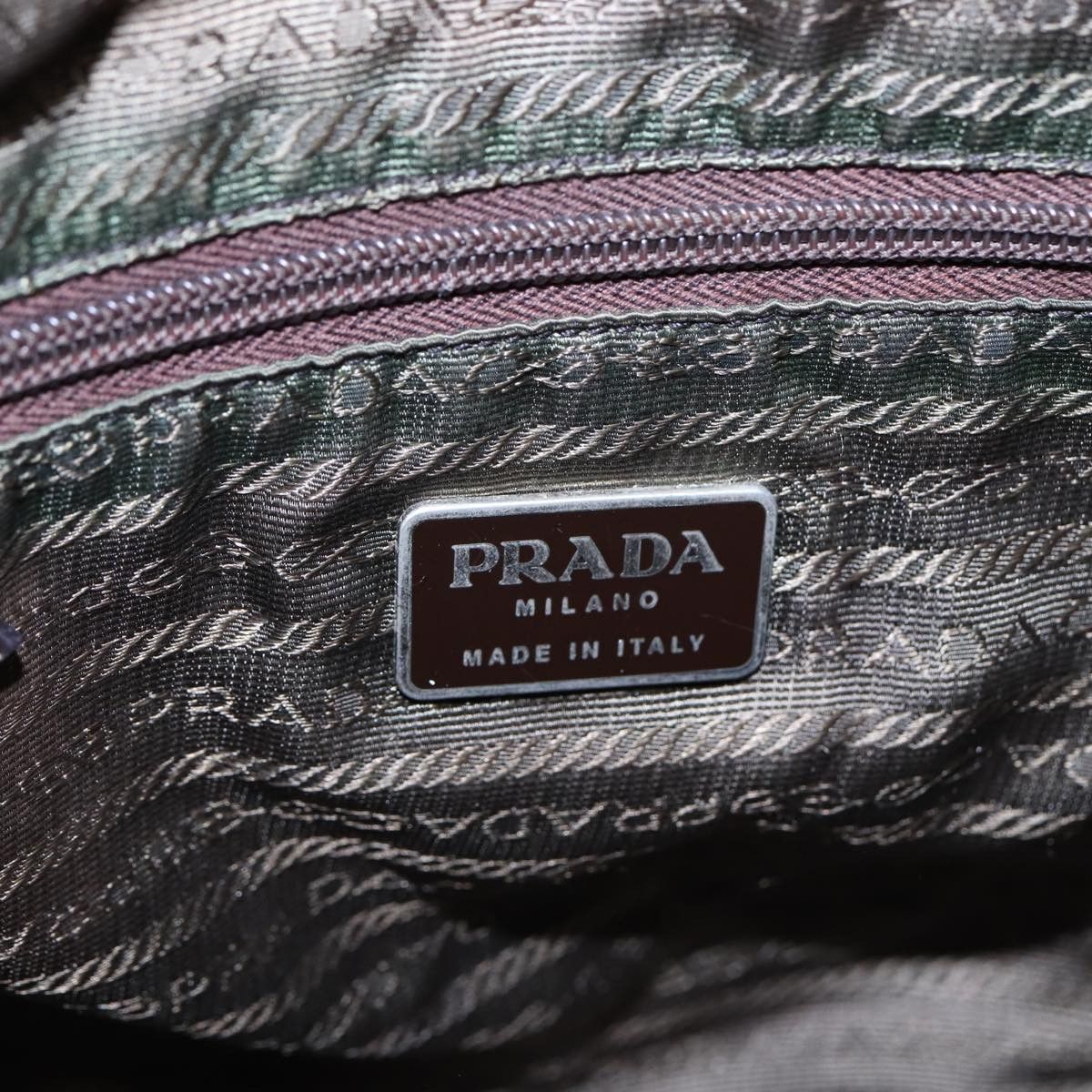 Prada Tessuto Green Synthetic Tote Bag (Pre-Owned) Size ONE SIZE - 19 Thumbnail
