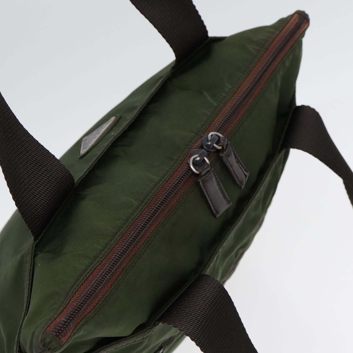 Prada Tessuto Green Synthetic Tote Bag (Pre-Owned) Size ONE SIZE - 4 Thumbnail