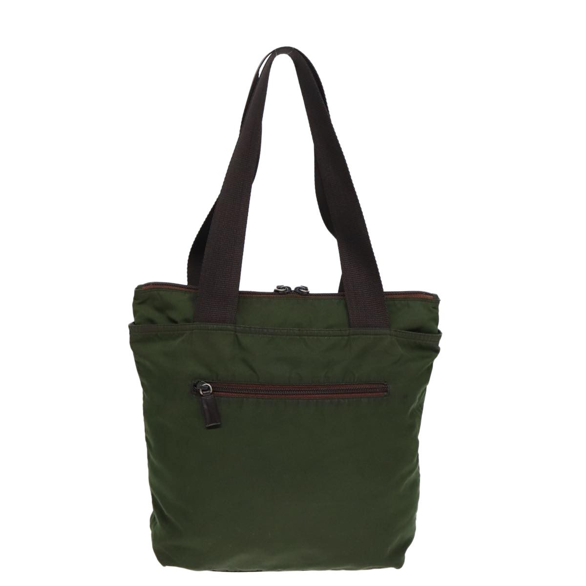 Prada Tessuto Green Synthetic Tote Bag (Pre-Owned) Size ONE SIZE - 2 Thumbnail