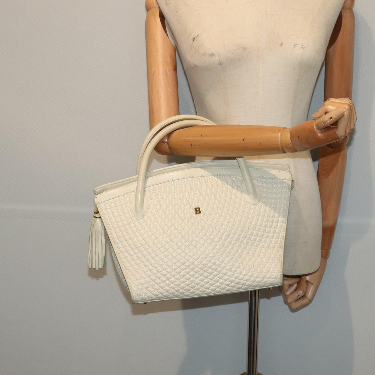 Bally Beige Leather Handbag (Pre-Owned) Size ONE SIZE - 7 Thumbnail