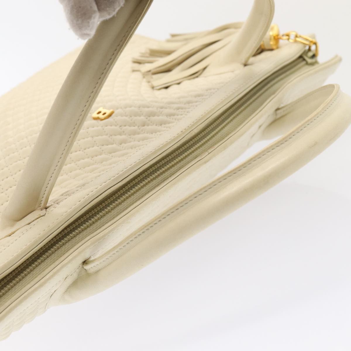 Bally Beige Leather Handbag (Pre-Owned) Size ONE SIZE - 4 Thumbnail