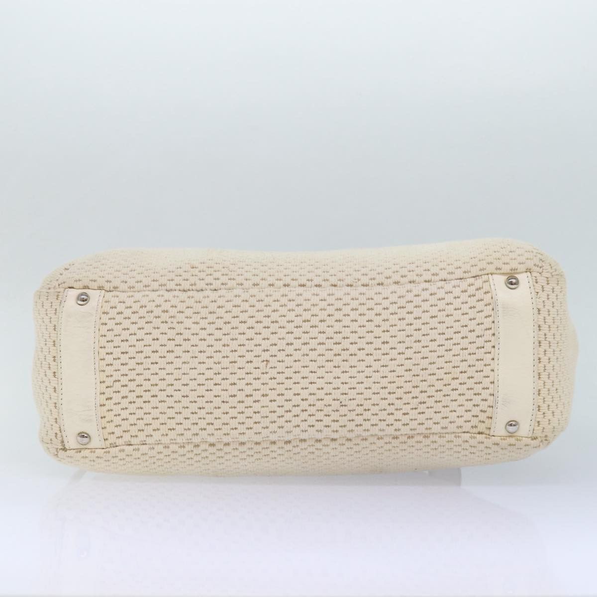 Chanel Beige Canvas Handbag (Pre-Owned) Size ONE SIZE - 3 Thumbnail