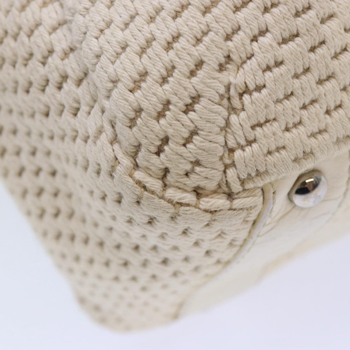 Chanel Beige Canvas Handbag (Pre-Owned) Size ONE SIZE - 14 Thumbnail