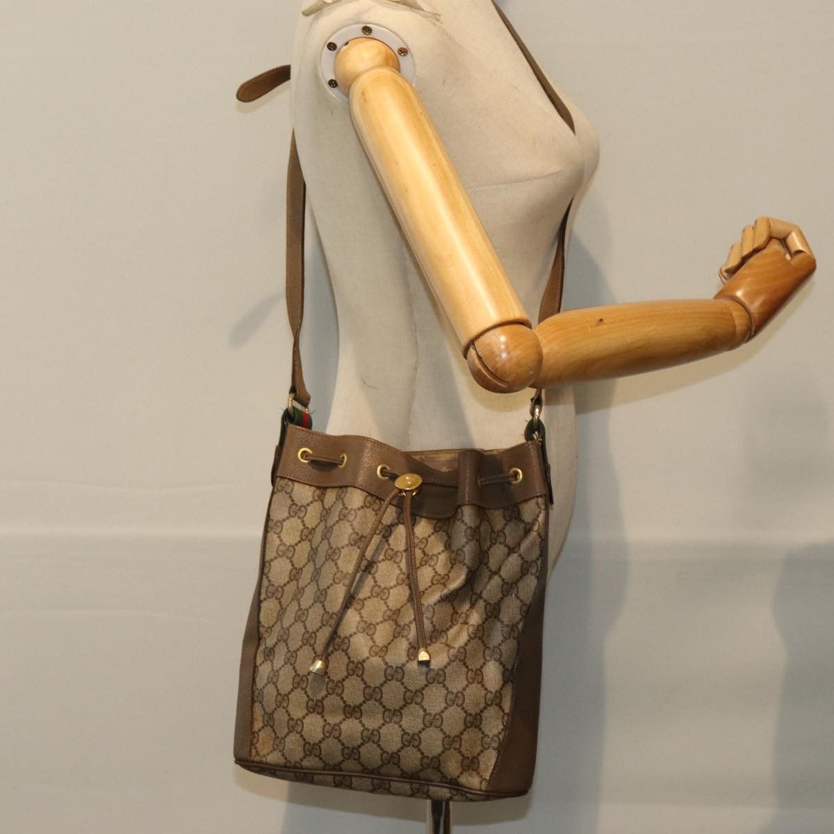Gucci Gg Canvas Beige Canvas Shoulder Bag (Pre-Owned) Size ONE SIZE - 7 Thumbnail