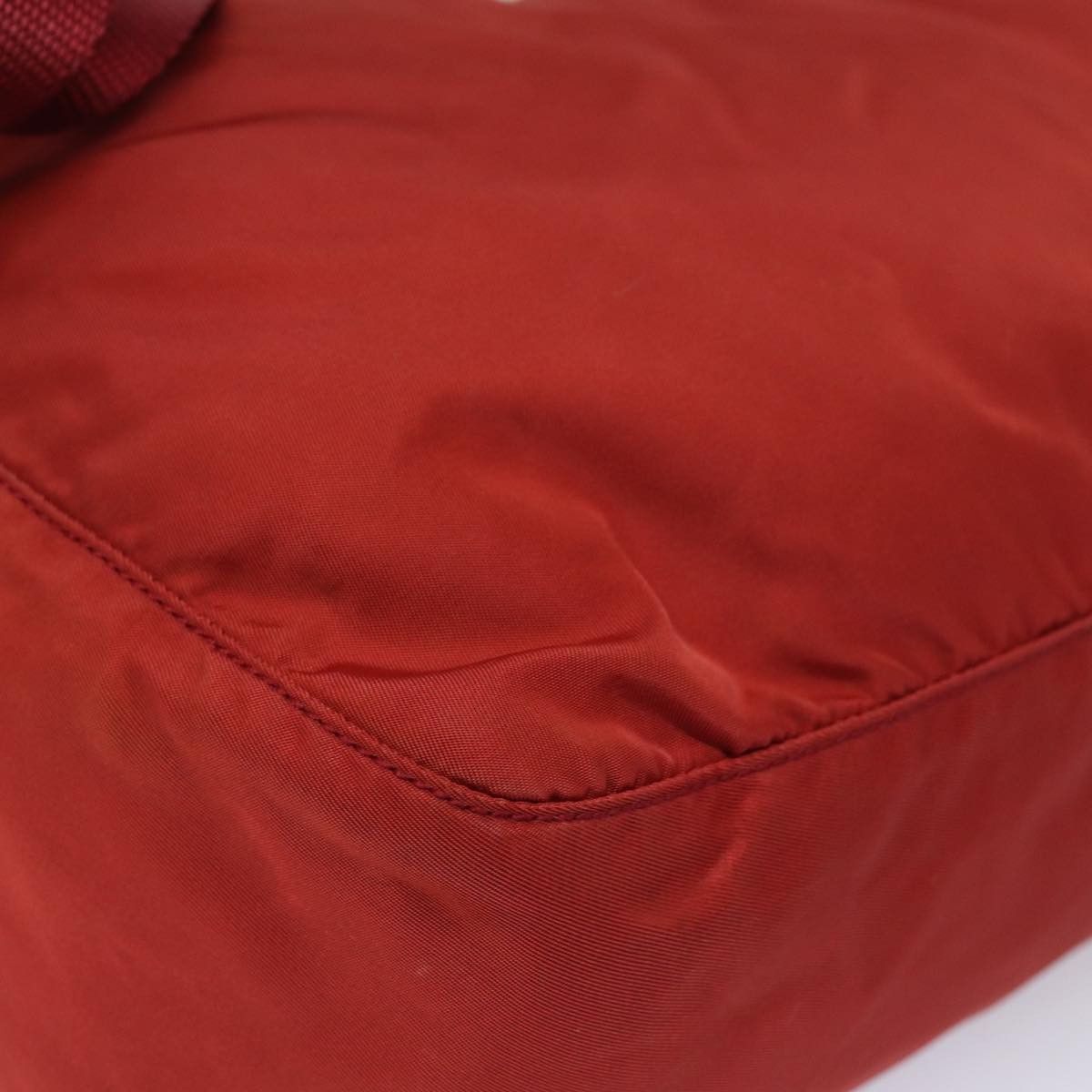 Prada Tessuto Red Canvas Shoulder Bag (Pre-Owned) Size ONE SIZE - 17 Thumbnail