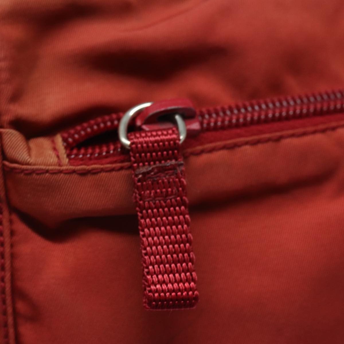 Prada Tessuto Red Canvas Shoulder Bag (Pre-Owned) Size ONE SIZE - 20 Thumbnail