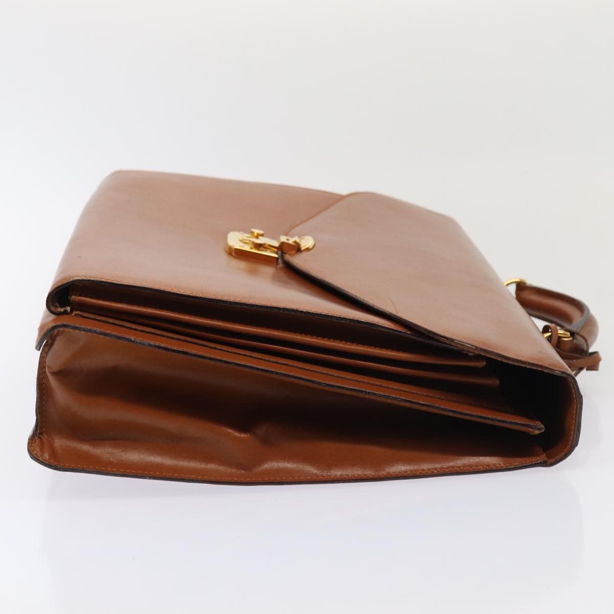 Gucci Brown Leather Briefcase Bag (Pre-Owned) Size ONE SIZE - 3 Thumbnail