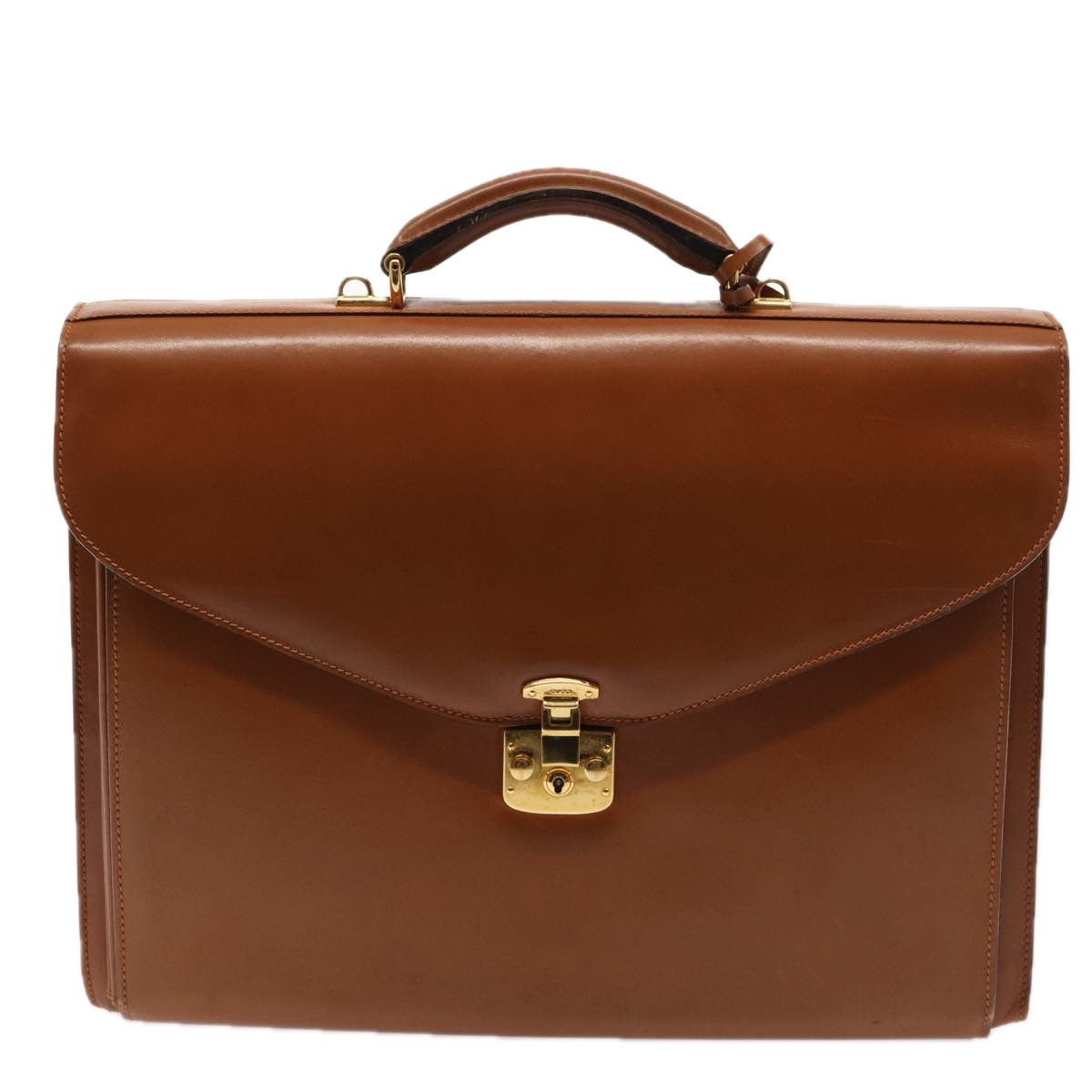 Gucci Brown Leather Briefcase Bag (Pre-Owned) Size ONE SIZE - 17 Thumbnail