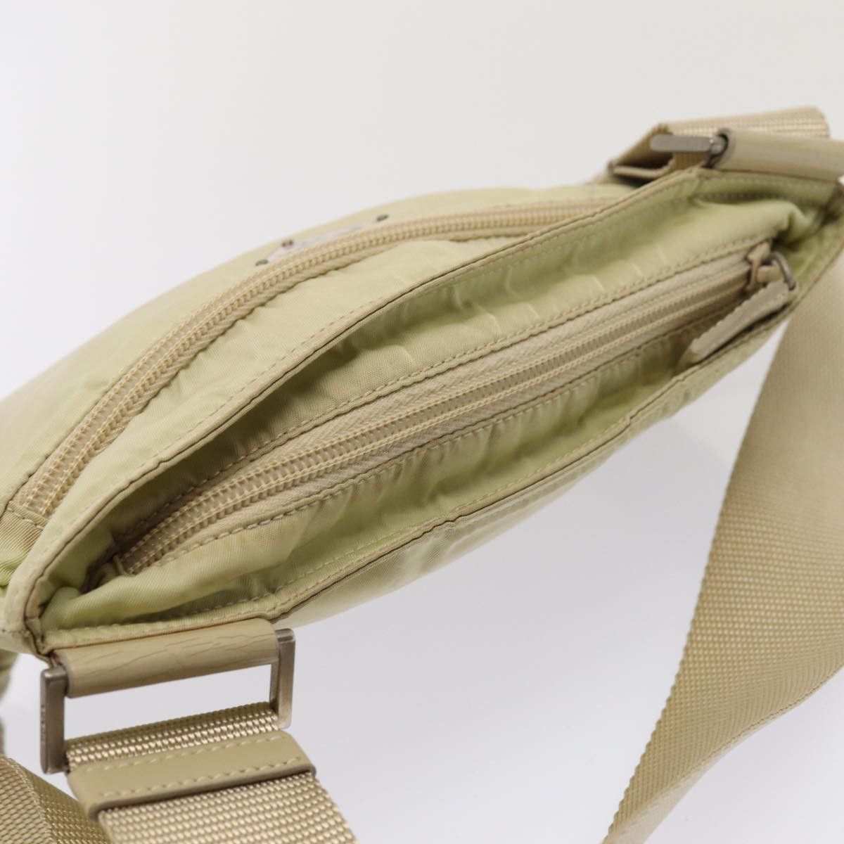 Prada Tessuto Beige Canvas Shoulder Bag (Pre-Owned) Size ONE SIZE - 4 Thumbnail