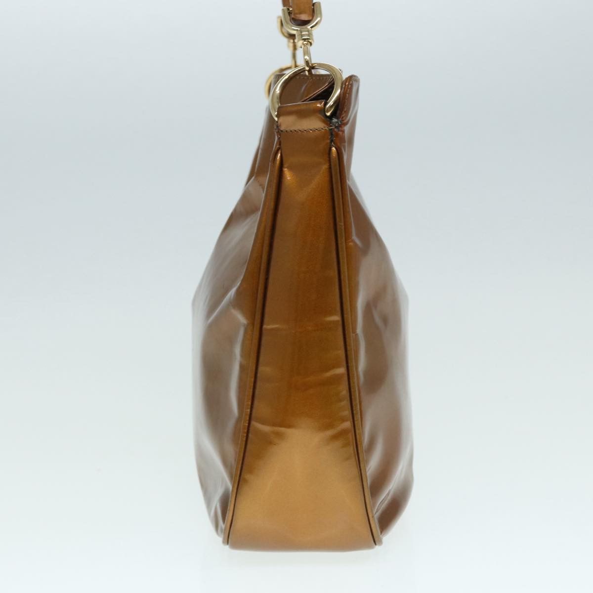 Gucci Bamboo Brown Patent Leather Handbag (Pre-Owned) Size ONE SIZE - 11 Thumbnail