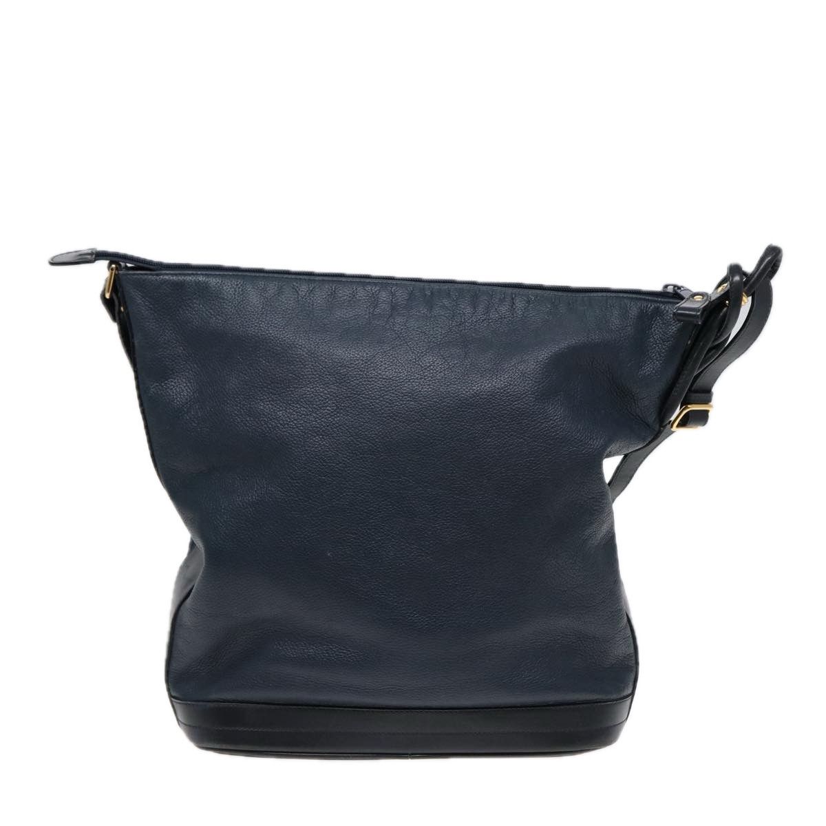 Gucci Navy Leather Shoulder Bag (Pre-Owned) Size ONE SIZE - 2 Thumbnail