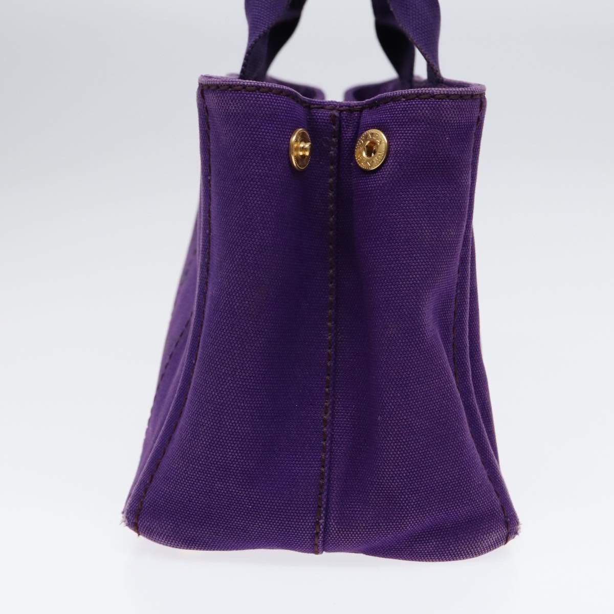 Prada Canapa Purple Canvas Handbag (Pre-Owned) Size ONE SIZE - 3 Thumbnail