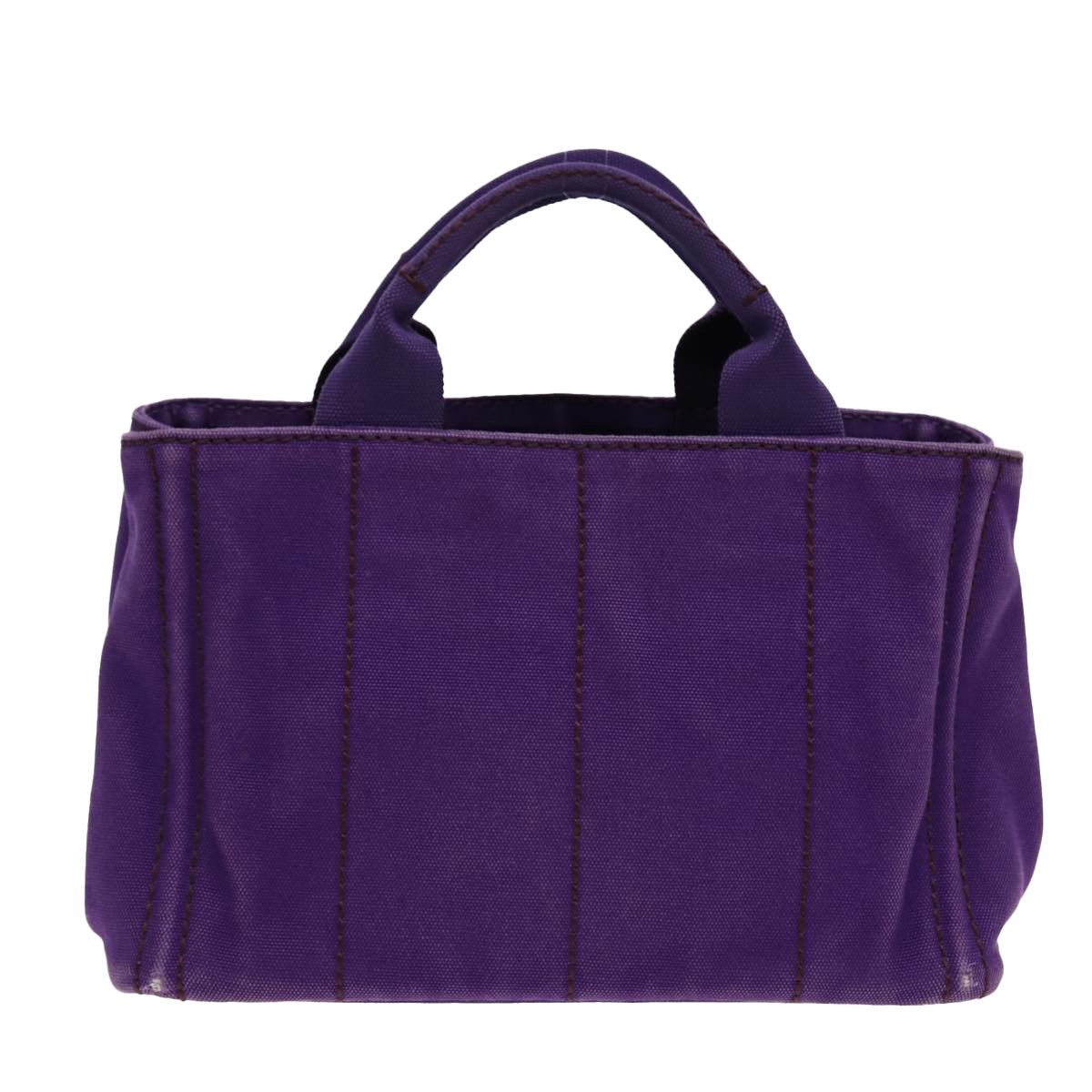 Prada Canapa Purple Canvas Handbag (Pre-Owned) Size ONE SIZE - 2 Thumbnail