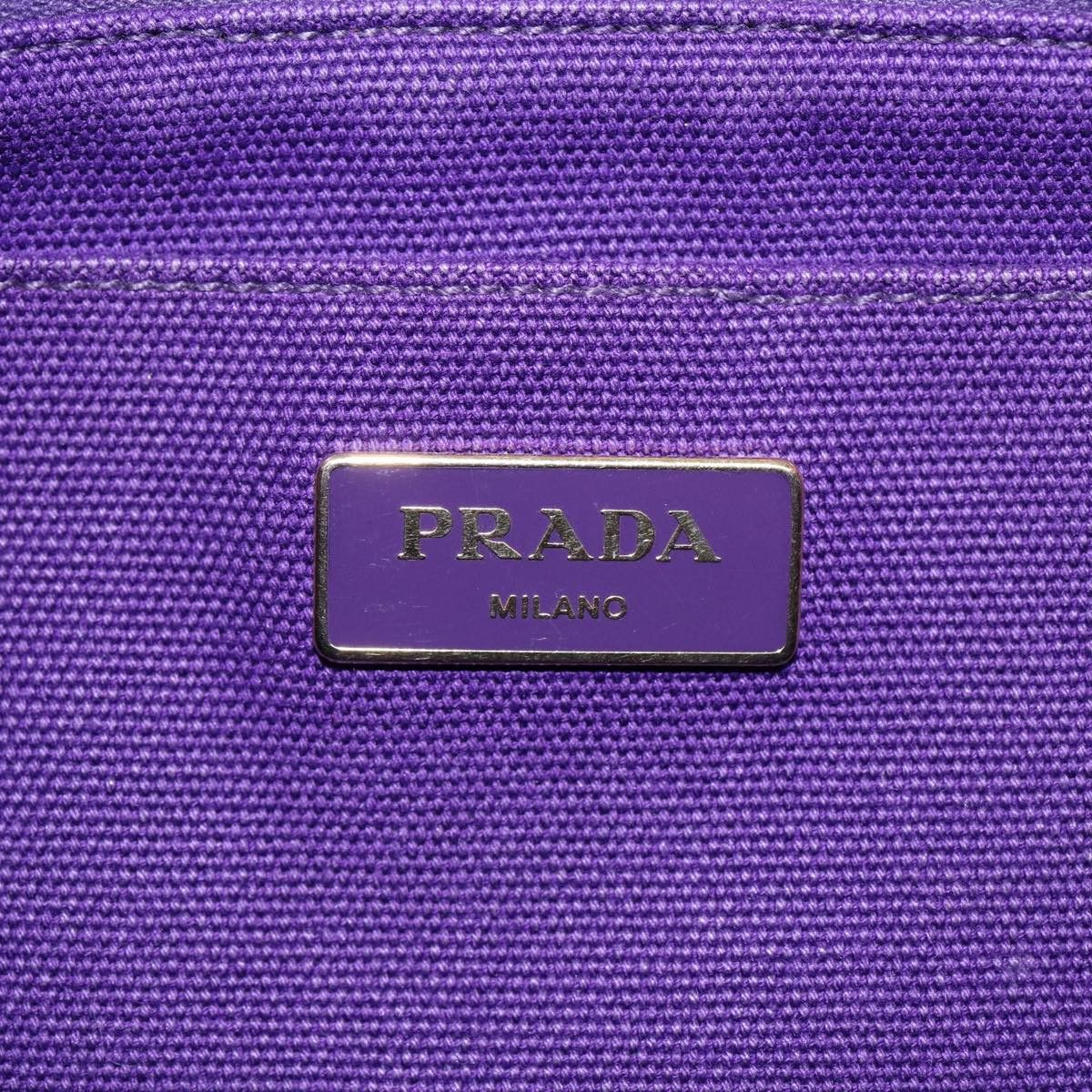 Prada Canapa Purple Canvas Handbag (Pre-Owned) Size ONE SIZE - 12 Thumbnail