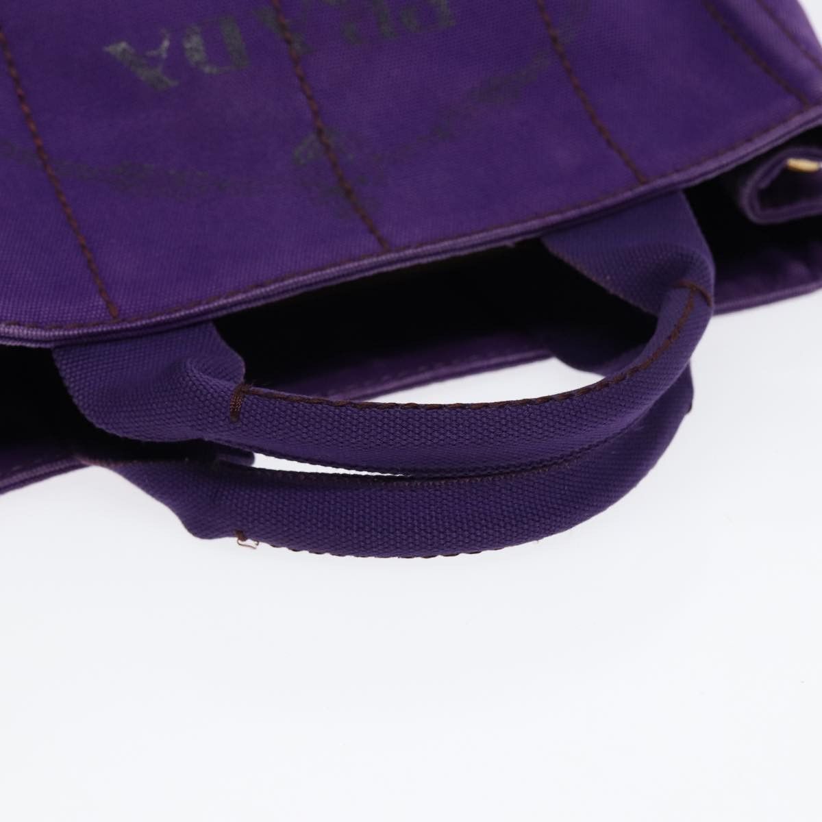 Prada Canapa Purple Canvas Handbag (Pre-Owned) Size ONE SIZE - 5 Thumbnail