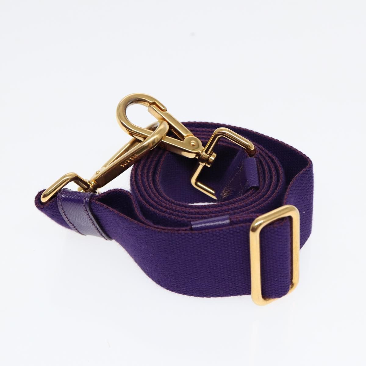 Prada Canapa Purple Canvas Handbag (Pre-Owned) Size ONE SIZE - 13 Thumbnail