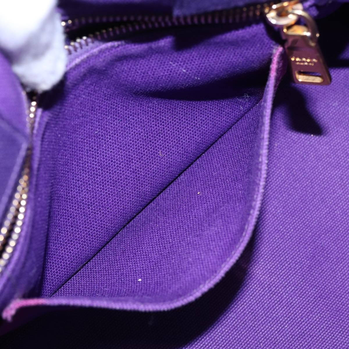 Prada Canapa Purple Canvas Handbag (Pre-Owned) Size ONE SIZE - 18 Thumbnail